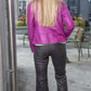 Tekstiilinahkainen Boot Cut farkku Oona Musta